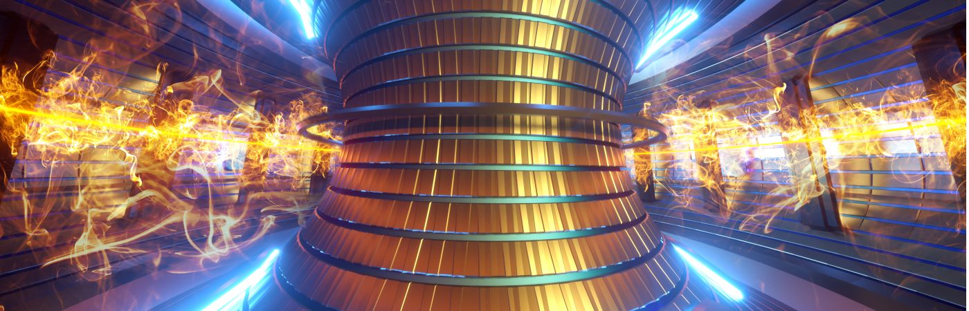 Graphic representation of a nuclear fusion machine