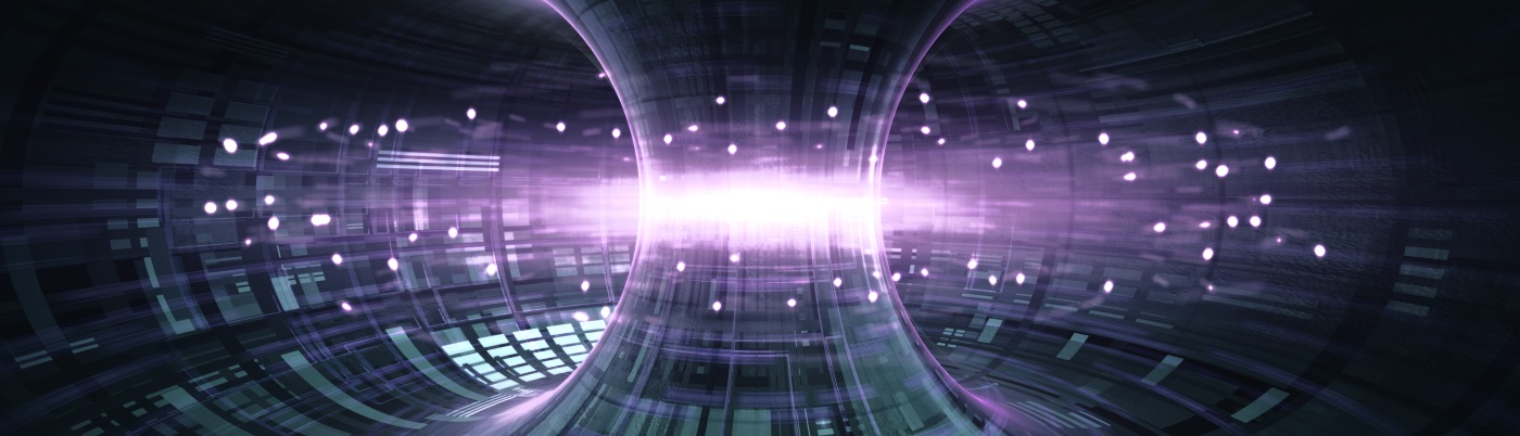 Graphic representation of nuclear fusion