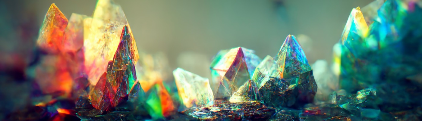 Crystallised rock formation